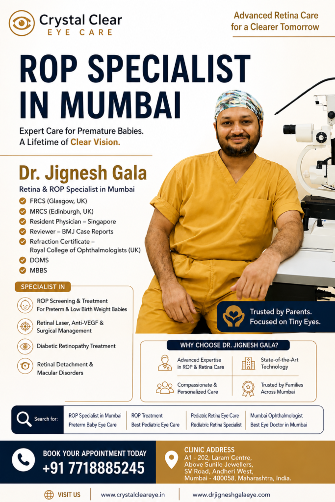 Pediatric Retina Specialist in Mumbai, consult Dr. Jignesh Gala