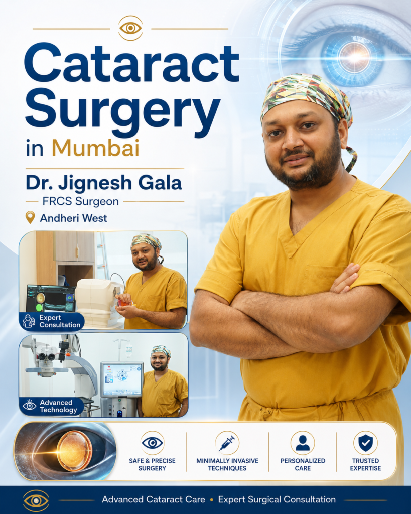 Cataract surgery with advanced technology by DrJignesh Gala