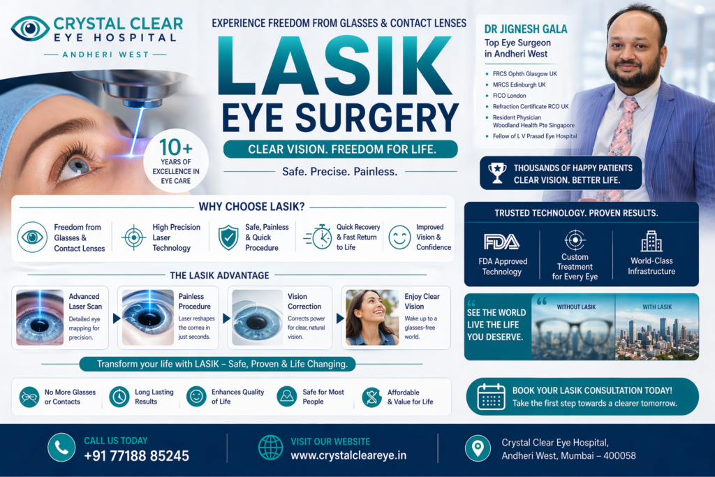 lasik surgery drjignesh gala Crystal Clear Eye Clinic Best Eye Clinic in Andheri Mumbai lasik surgery drjignesh gala