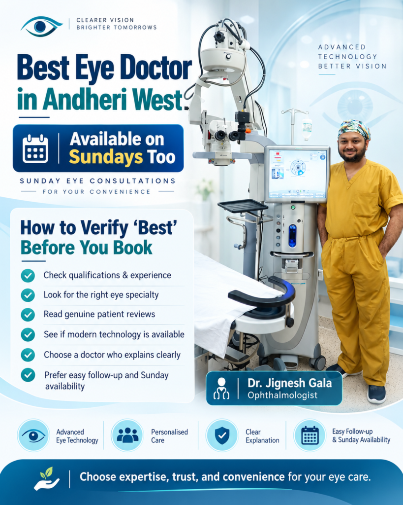 Dr.Jignesh Gala Sunday eye clinic